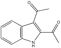 1-(2-acetyl-1H-indol-3-yl)ethanone 구조식 이미지