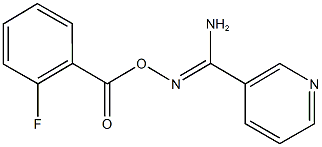 N'-[(2-fluorobenzoyl)oxy]-3-pyridinecarboximidamide 구조식 이미지