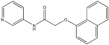 2-(1-naphthyloxy)-N-(3-pyridinyl)acetamide 구조식 이미지