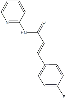 3-(4-fluorophenyl)-N-(2-pyridinyl)acrylamide 구조식 이미지