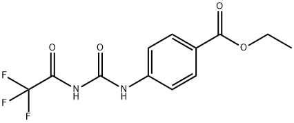 ethyl 4-({[(trifluoroacetyl)amino]carbonyl}amino)benzoate 구조식 이미지