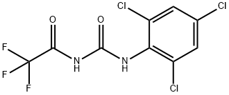 N-(2,4,6-trichlorophenyl)-N'-(trifluoroacetyl)urea 구조식 이미지