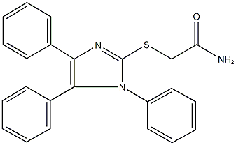 2-[(1,4,5-triphenyl-1H-imidazol-2-yl)sulfanyl]acetamide Structure