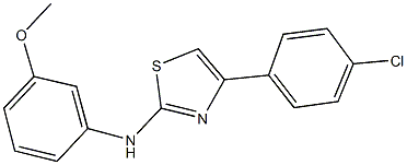 4-(4-chlorophenyl)-N-(3-methoxyphenyl)-1,3-thiazol-2-amine Structure