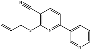 2-(allylsulfanyl)-3-cyano-3',6-bipyridine Structure