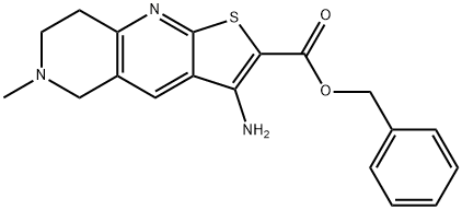 benzyl 3-amino-6-methyl-5,6,7,8-tetrahydrothieno[2,3-b][1,6]naphthyridine-2-carboxylate 구조식 이미지