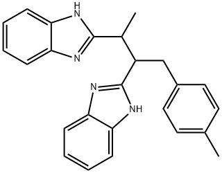 2-[2-(1H-benzimidazol-2-yl)-1-(4-methylbenzyl)propyl]-1H-benzimidazole 구조식 이미지