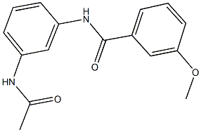 N-[3-(acetylamino)phenyl]-3-methoxybenzamide 구조식 이미지