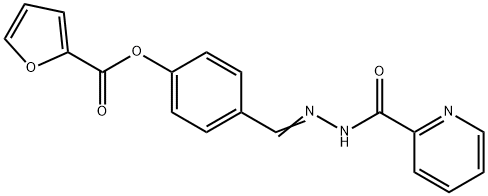 4-[2-(2-pyridinylcarbonyl)carbohydrazonoyl]phenyl 2-furoate Structure