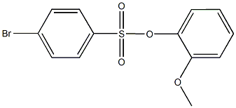 2-methoxyphenyl 4-bromobenzenesulfonate 구조식 이미지