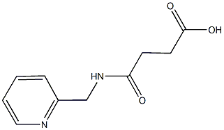 4-oxo-4-[(2-pyridinylmethyl)amino]butanoic acid 구조식 이미지