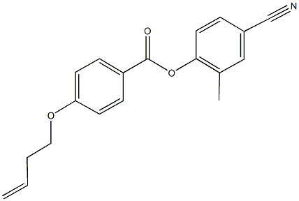 4-cyano-2-methylphenyl 4-(3-butenyloxy)benzoate Structure