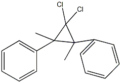 (2,2-dichloro-1,3-dimethyl-3-phenylcyclopropyl)benzene 구조식 이미지