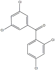 (2,4-dichlorophenyl)(3,5-dichlorophenyl)methanone 구조식 이미지