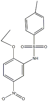 N-{2-ethoxy-5-nitrophenyl}-4-methylbenzenesulfonamide 구조식 이미지