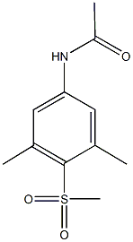 N-[3,5-dimethyl-4-(methylsulfonyl)phenyl]acetamide 구조식 이미지