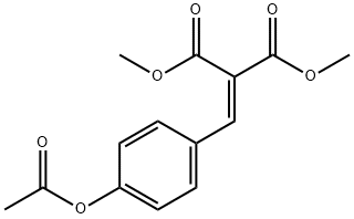 dimethyl 2-[4-(acetyloxy)phenyl]-1,1-ethylenedicarboxylate 구조식 이미지