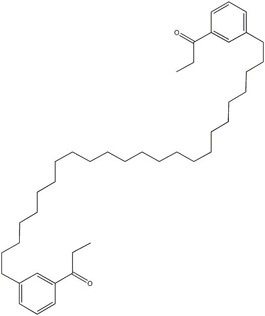 1-{3-[24-(3-propionylphenyl)tetracosyl]phenyl}-1-propanone Structure