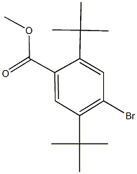 methyl 4-bromo-2,5-ditert-butylbenzoate 구조식 이미지