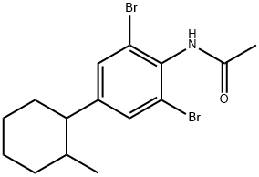 N-[2,6-dibromo-4-(2-methylcyclohexyl)phenyl]acetamide Structure