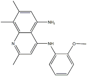 N~4~-(2-methoxyphenyl)-2,7,8-trimethyl-4,5-quinolinediamine Structure