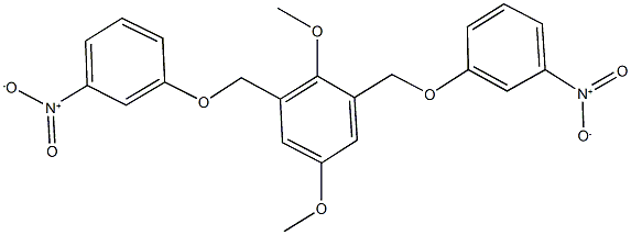 2,5-dimethoxy-1,3-bis[(3-nitrophenoxy)methyl]benzene 구조식 이미지