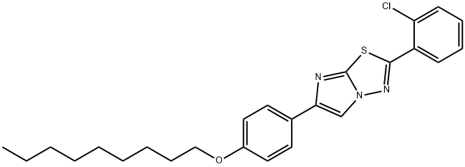 2-(2-chlorophenyl)-6-[4-(nonyloxy)phenyl]imidazo[2,1-b][1,3,4]thiadiazole Structure