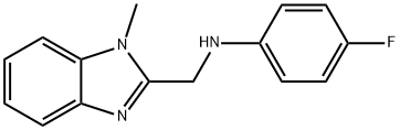 4-fluoro-N-[(1-methyl-1H-benzimidazol-2-yl)methyl]aniline 구조식 이미지
