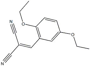 2-(2,5-diethoxybenzylidene)malononitrile 구조식 이미지