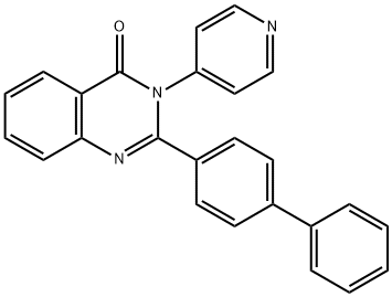 2-[1,1'-biphenyl]-4-yl-3-(4-pyridinyl)-4(3H)-quinazolinone Structure