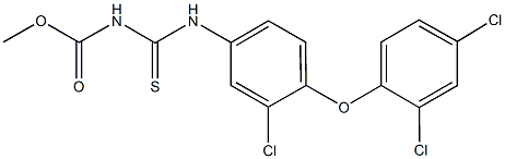 methyl [3-chloro-4-(2,4-dichlorophenoxy)anilino]carbothioylcarbamate Structure