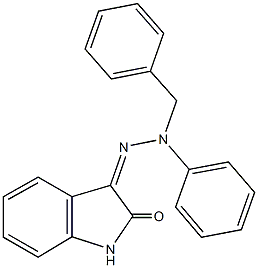 1H-indole-2,3-dione 3-[benzyl(phenyl)hydrazone] Structure