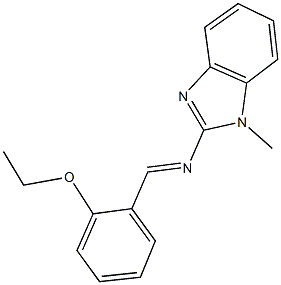 N-(2-ethoxybenzylidene)-N-(1-methyl-1H-benzimidazol-2-yl)amine 구조식 이미지