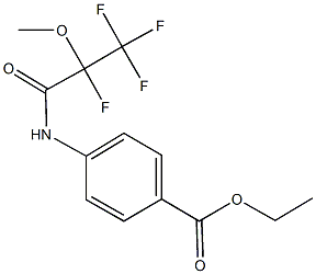 ethyl 4-[(2,3,3,3-tetrafluoro-2-methoxypropanoyl)amino]benzoate Structure