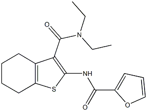 N-{3-[(diethylamino)carbonyl]-4,5,6,7-tetrahydro-1-benzothien-2-yl}-2-furamide Structure