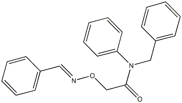 N-benzyl-2-[(benzylideneamino)oxy]-N-phenylacetamide Structure