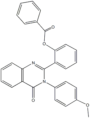 2-[3-(4-methoxyphenyl)-4-oxo-3,4-dihydro-2-quinazolinyl]phenyl benzoate 구조식 이미지