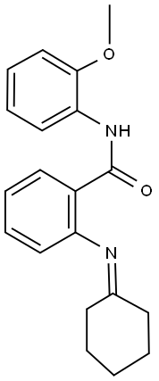 2-(cyclohexylideneamino)-N-(2-methoxyphenyl)benzamide Structure