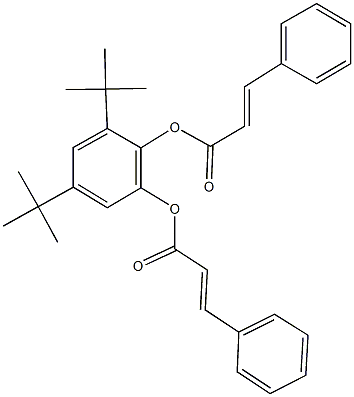 2,4-ditert-butyl-6-(cinnamoyloxy)phenyl 3-phenylacrylate Structure