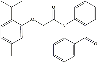 N-(2-benzoylphenyl)-2-(2-isopropyl-5-methylphenoxy)acetamide Structure