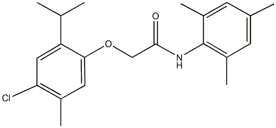 2-(4-chloro-2-isopropyl-5-methylphenoxy)-N-mesitylacetamide Structure