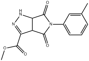 methyl 5-(3-methylphenyl)-4,6-dioxo-1,3a,4,5,6,6a-hexahydropyrrolo[3,4-c]pyrazole-3-carboxylate Structure