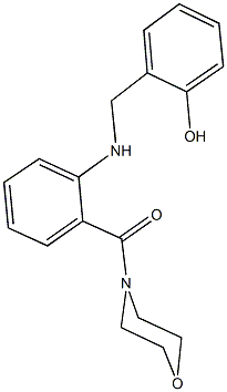 2-{[2-(4-morpholinylcarbonyl)anilino]methyl}phenol 구조식 이미지