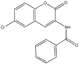 N-(6-chloro-2-oxo-2H-chromen-3-yl)benzamide 구조식 이미지