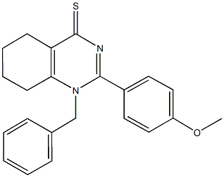 1-benzyl-2-(4-methoxyphenyl)-5,6,7,8-tetrahydro-4(1H)-quinazolinethione Structure