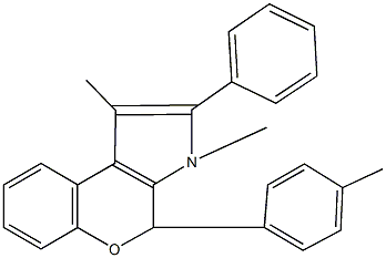 1,3-dimethyl-4-(4-methylphenyl)-2-phenyl-3,4-dihydrochromeno[3,4-b]pyrrole Structure
