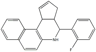 4-(2-fluorophenyl)-3a,4,5,11c-tetrahydro-3H-benzo[f]cyclopenta[c]quinoline Structure