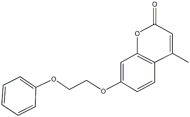 4-methyl-7-(2-phenoxyethoxy)-2H-chromen-2-one Structure