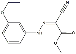 methyl cyano[(3-ethoxyphenyl)hydrazono]acetate Structure