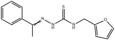 1-phenylethanone N-(2-furylmethyl)thiosemicarbazone 구조식 이미지